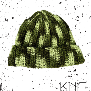 WEŁNIANA CZAPKA Stefanka - zielona