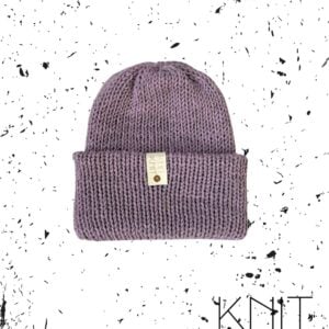 czapka wełniana SIĘ NOSI KLASYK - LAWENDA